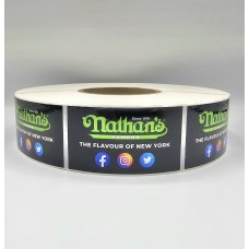 NATHANS FAMOUS DELIVERY STICKERS - ROLL