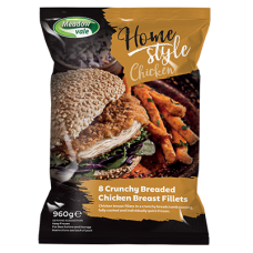 MEADOWVALE - BREADED CHICKEN FILLETS (120G) - BOX