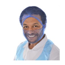 DISPOSABLE KITCHEN BEARD NETS - SINGLE