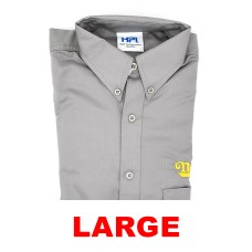 NATHANS - MALE GREY SHIRT WITH BUTTONS (LARGE) - SINGLE